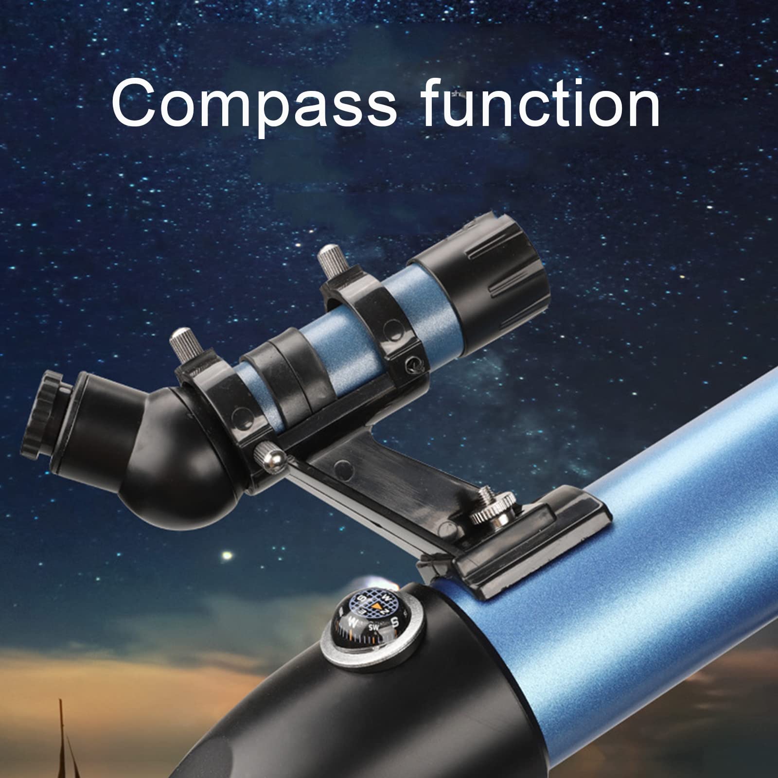 Astronomische telescoop voor kinderen en volwassenen en beginners, 50 mm diafragma en 600 mm brandpuntsafstand professionele astronomie refractor telescoop, 2 oculairs: 25 mm / 9 mm little surprise