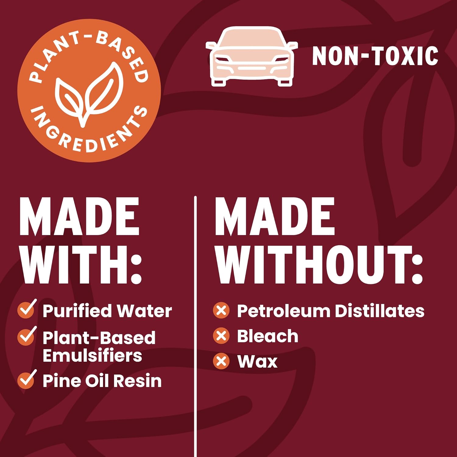 Leather Cleaner, Plant-Based Cleaner for Car Seats, Leather, Vinyl, 16oz - Image 7