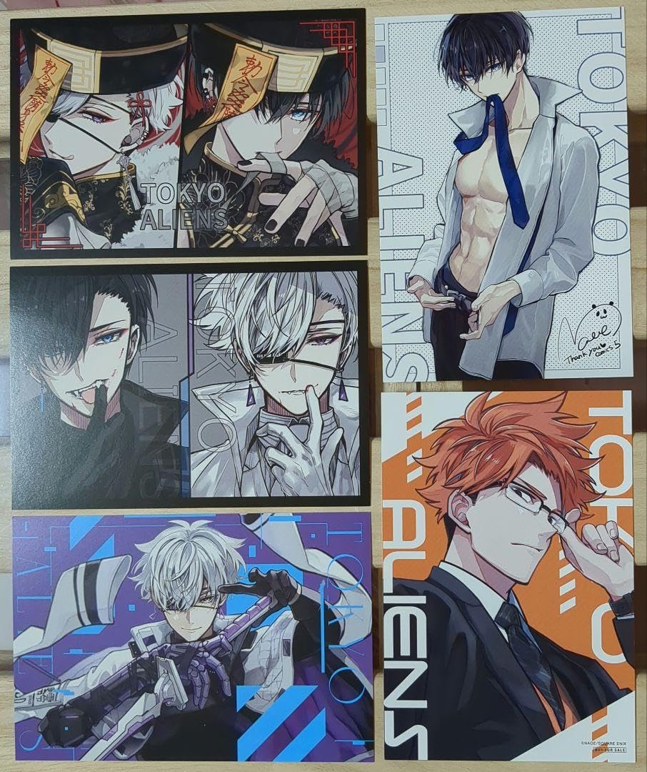 東京エイリアンズ4巻 5巻 6巻 8巻特典ポストカード雨宮零士 天空橋翔