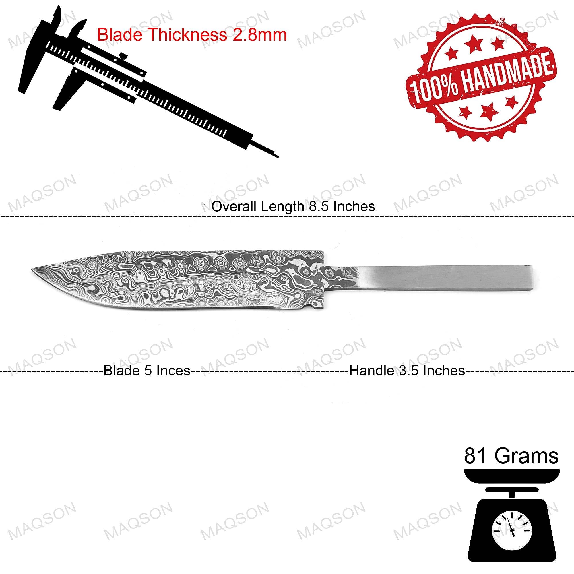 Handmade Damascus Damast Klinge, Hand geschmiedetes Damascus Blank Klinge 4163