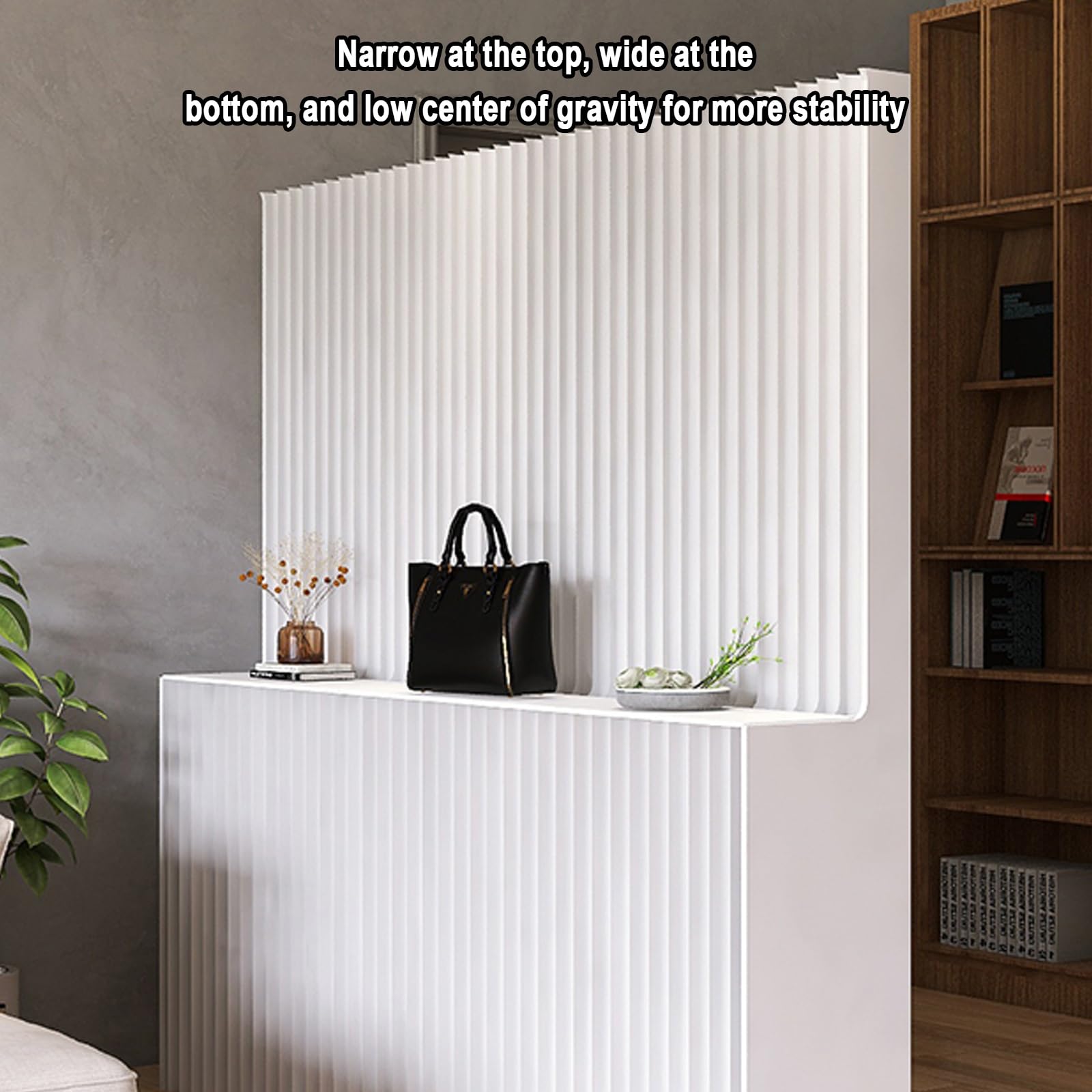 Cloison murale pliable, paravent décoratif pour l’intimité, écran d’intimité intérieur, cloison pliante portable en papier, cloison extensible en papier,cloison murale temporaire(H180cm/70.8n,500cm/19