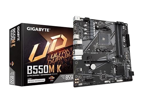 GIGABYTE B550M K AM4 Micro-ATX Motherboard