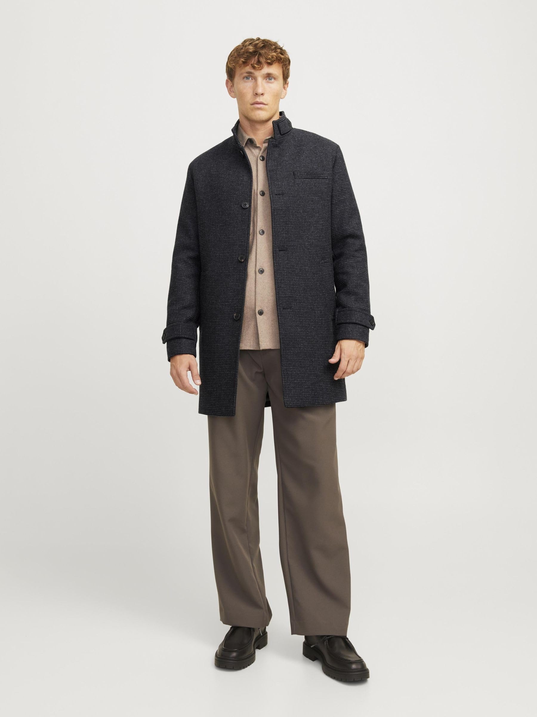JACK & JONES Jjemelton Wool Coat Sn Abrigo de lana Hombre