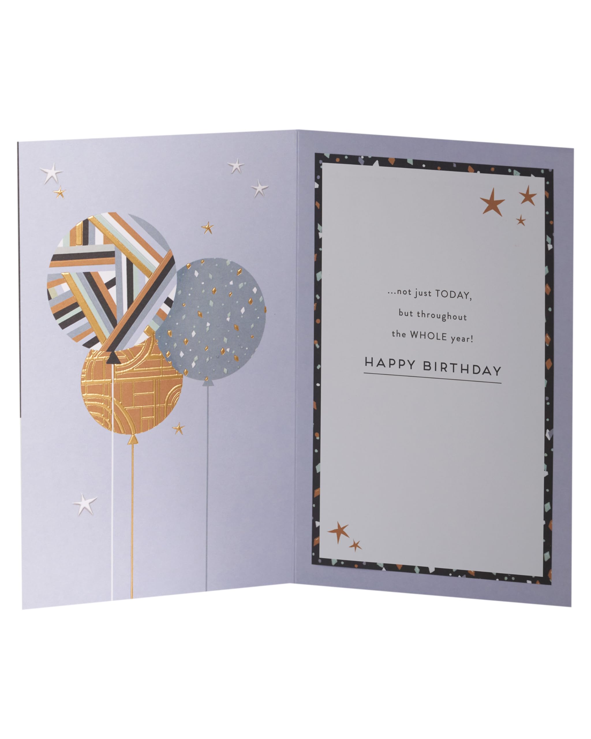 UK Greetings Geburtstagskarte Für Papa – Kuchen-Design Mit Goldfolie, Inkl. Umschlag