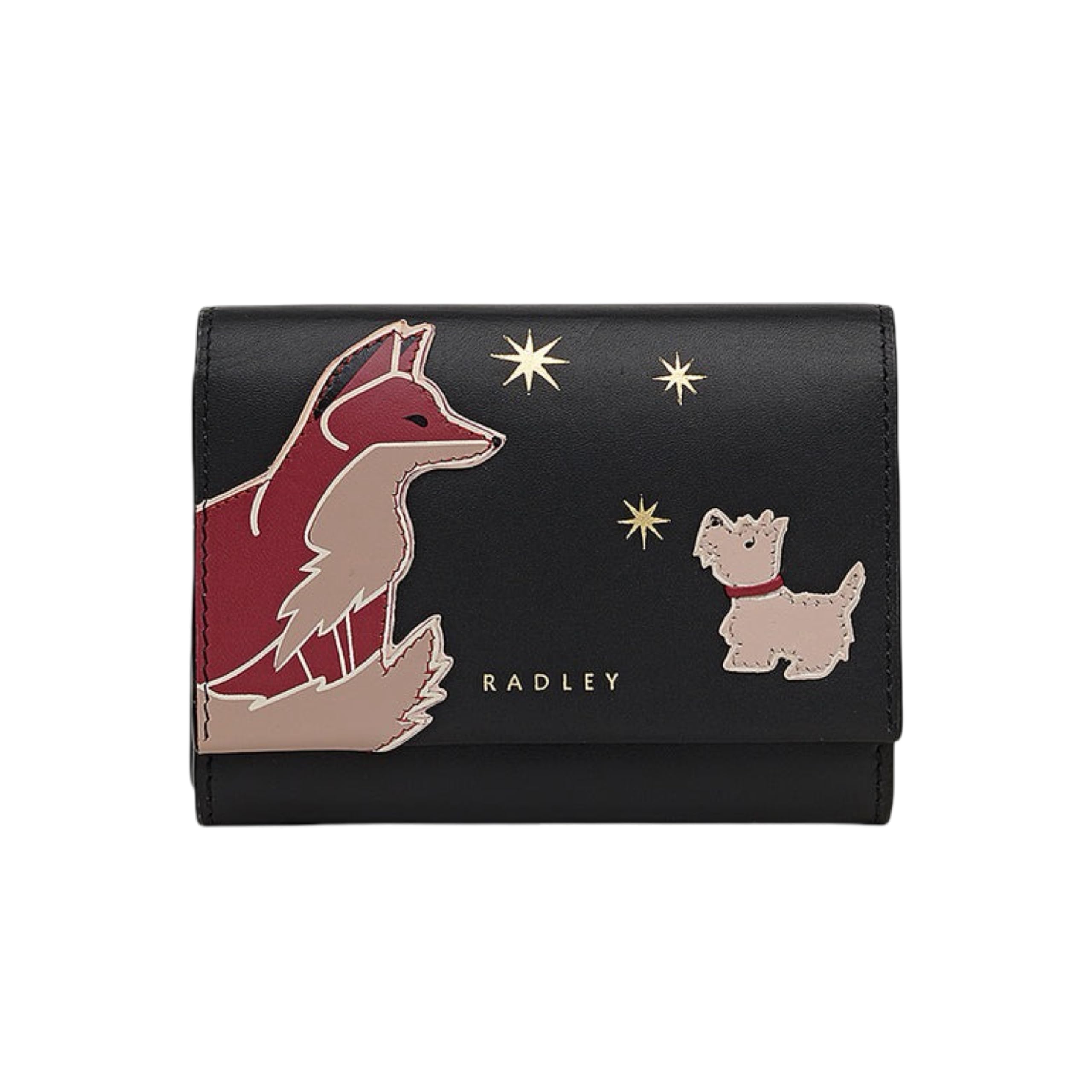 London Fleeting Fox Medium Flapover Leather Wallet