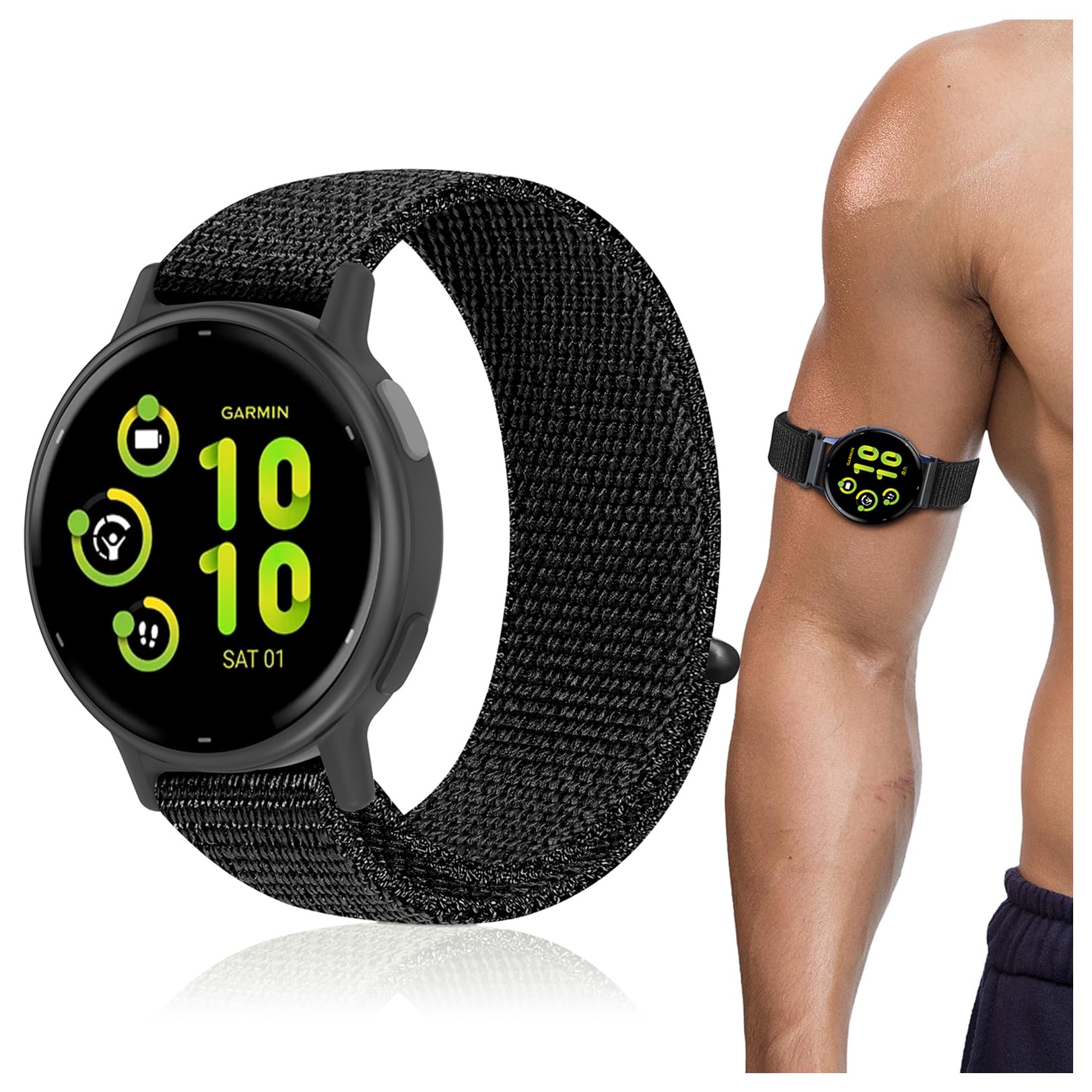 Sunnyson Ankle/Arm Band Compatible with Garmin Vivoactive 5/3/3