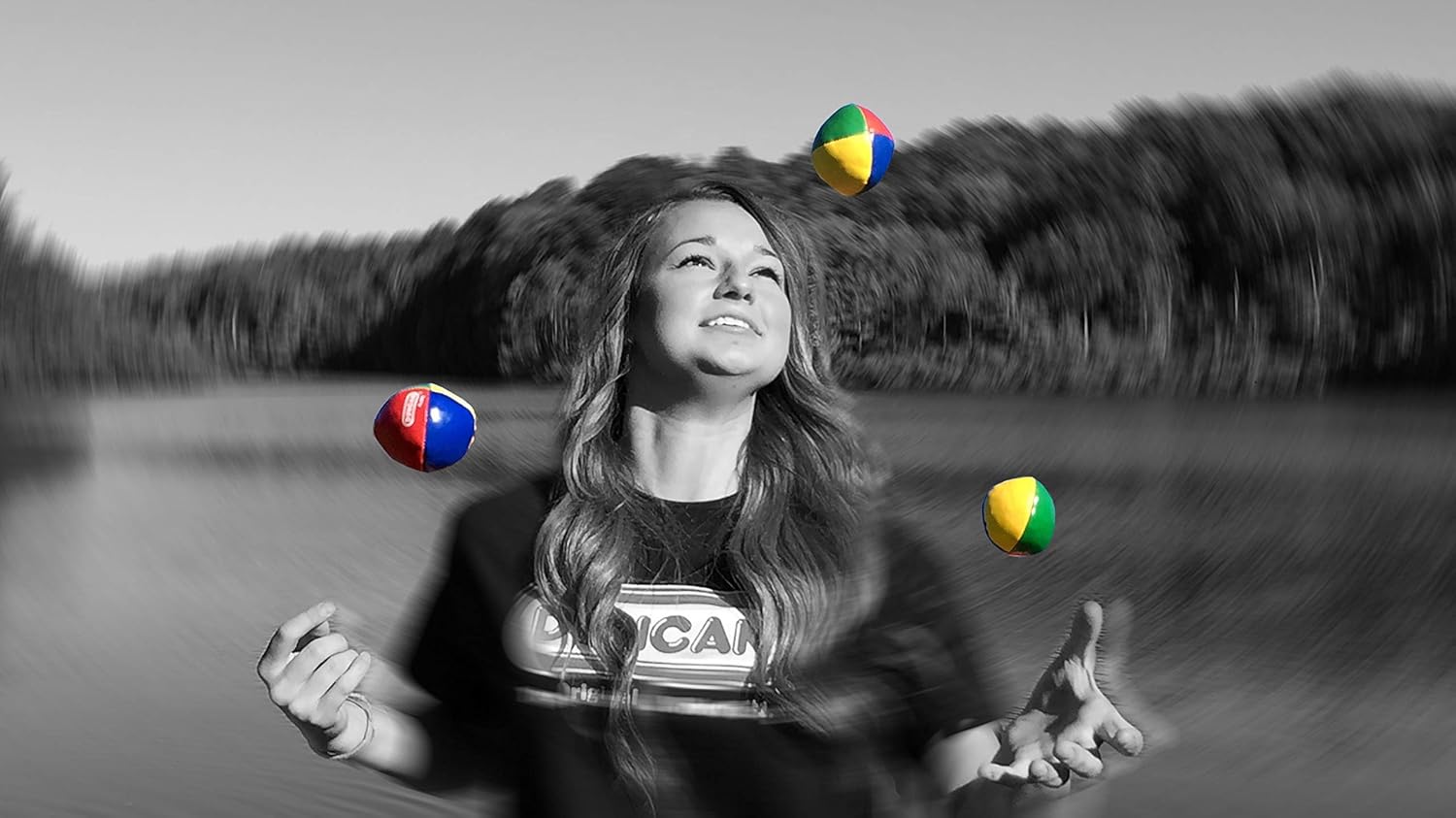 Duncan Juggling Balls - [Pack of 3] Multicolor, Vinyl Shells, Circus Balls with 4 Panel Design, Plastic Beans