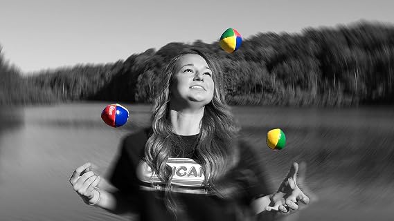Duncan Juggling Balls - [Pack of 3] Multicolor, Vinyl Shells, Circus Balls with 4 Panel Design, Plastic Beans
