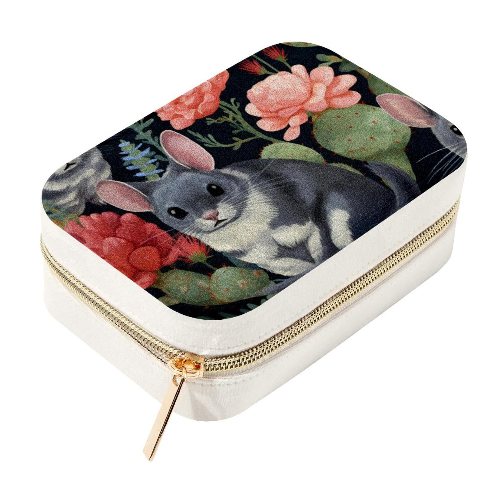 Joyero de doble capa espacioso para organizar anillos y collares