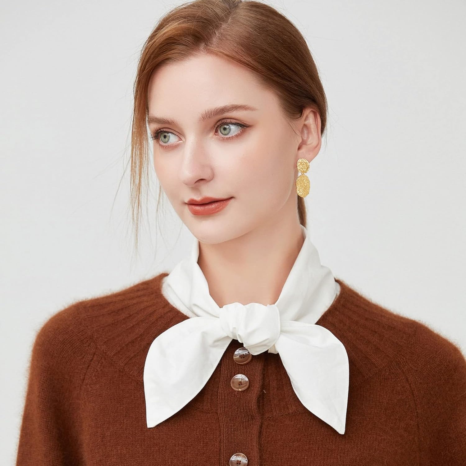 DNLKWGO Detachable Bow False Collar Dickey for Women & Girls - Image 3