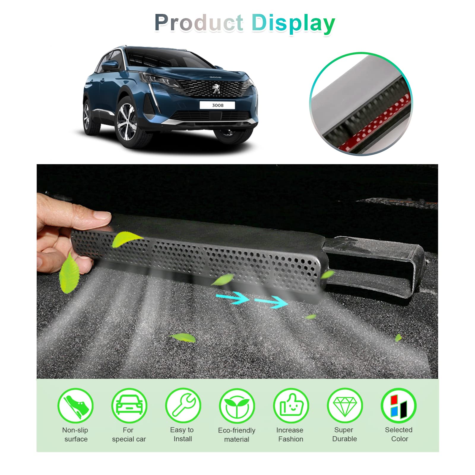 Copritura Presa Aria Posteriore Per Peugeot 3008/5008, C5 Aircross, DS7 - 2 Pezzi, Protezione Da Polvere - Foto 9