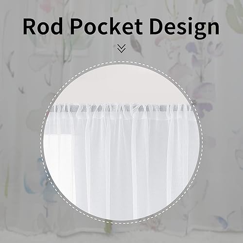 Miniatura 3 de Cortinas de hojas florales para sala de estar de 63 pulgadas de largo, juego de 2 paneles elegantes azules y rosas con estampado de flores de