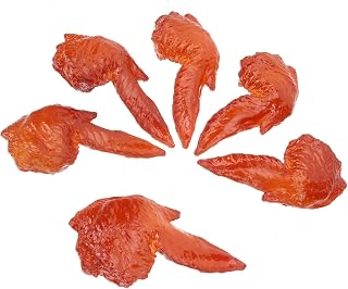 SUPVOX 5pcs Simulated Chicken Wings Resin Tip Artificial Food Props for Restaurant Kitchen Display