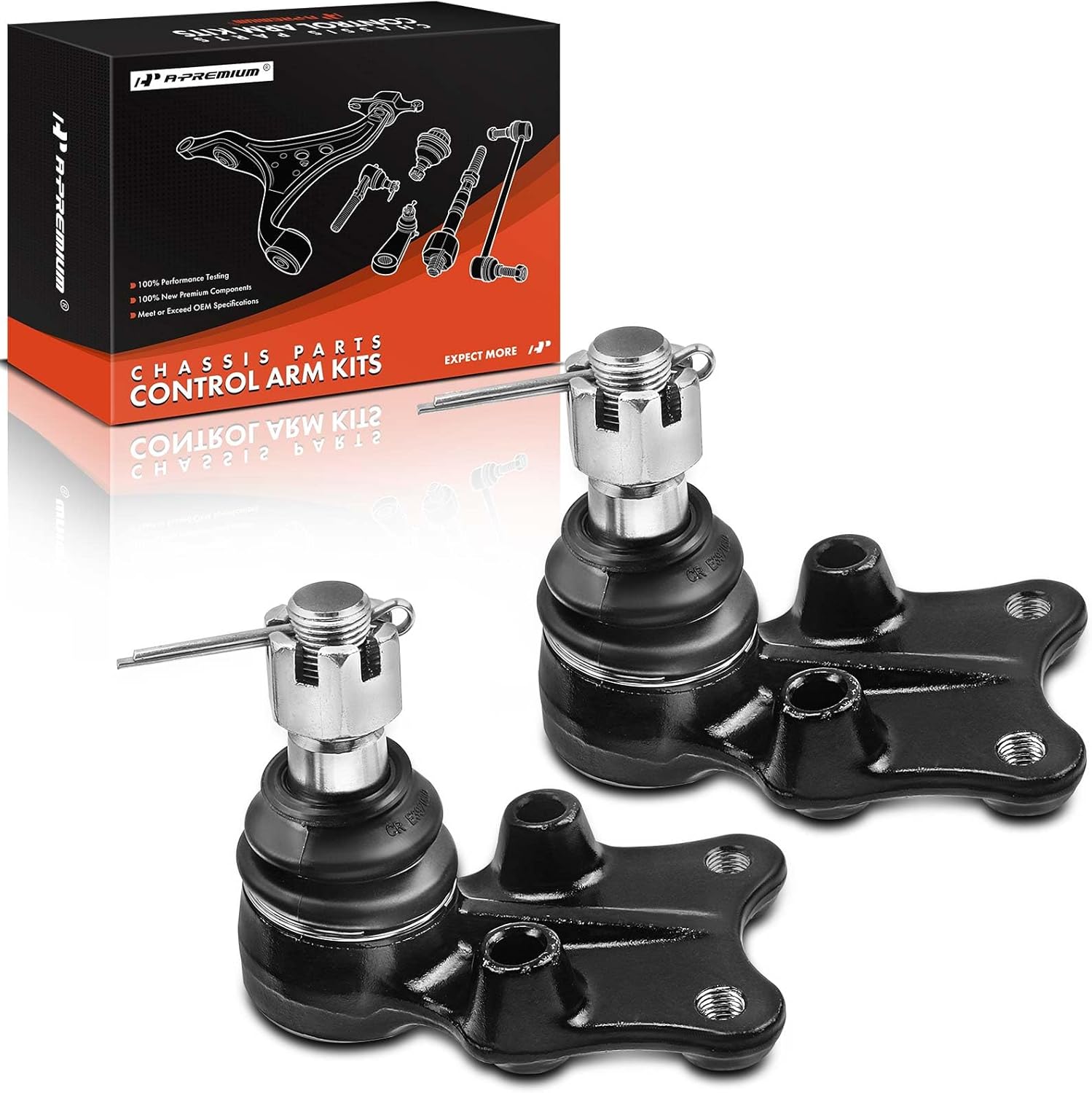 A-Premium 2 x Front Lower Ball Joint Compatible with Isuzu Pickup 1988-1995, RWD Only