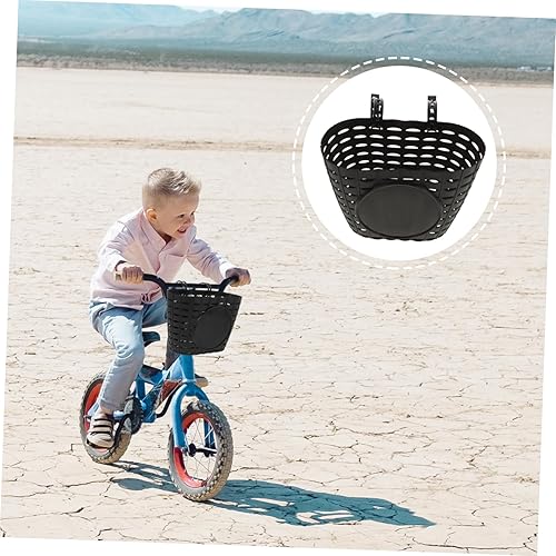 Miniatura 6 de Cesta de bicicleta para niños Manillar delantero de plástico Elevador de bicicleta para niños Accesorios de bicicleta Tamaño (negro)