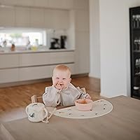 Vista 6 de Mushie - Babero de manga larga para bebé, resistente al agua, ajuste ajustable para edades de 6 a 24 meses