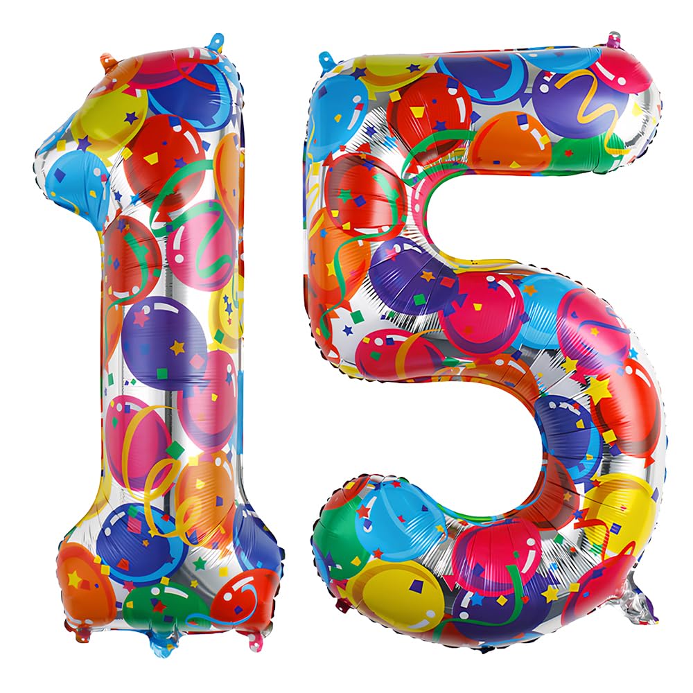 Foil Globo Número 5 Azul 40" (101cm), Inflable Helio o aire, Gigante Numeros 0-9, 10-19, 20-29, 30-100, Grande Globos Decoración para La Boda Aniversario y Cumpleaños Fiestas — view 411
