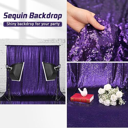 Miniatura 7 de Eternal Beauty - Cortina de lentejuelas para fondo de fotografía de boda