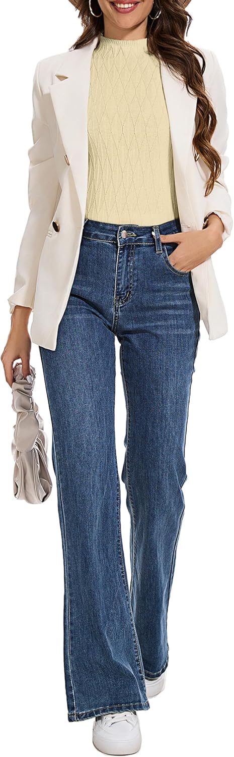 Totatuit Sleeveless Turtleneck Tops for Women Mock Turtle Neck Sweater Vest Casual Knit Pullover Tank Top 2025 Trendy Clothes - Image 6