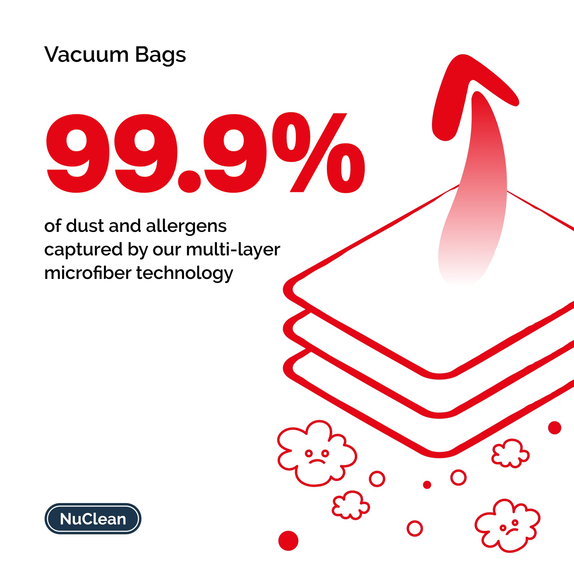 Replacement for Henry Hoover Bags - Compatible with Henry, Hetty, NVM-1CH Vacuum Bag (10 Bags & 10 Freshners) - 4