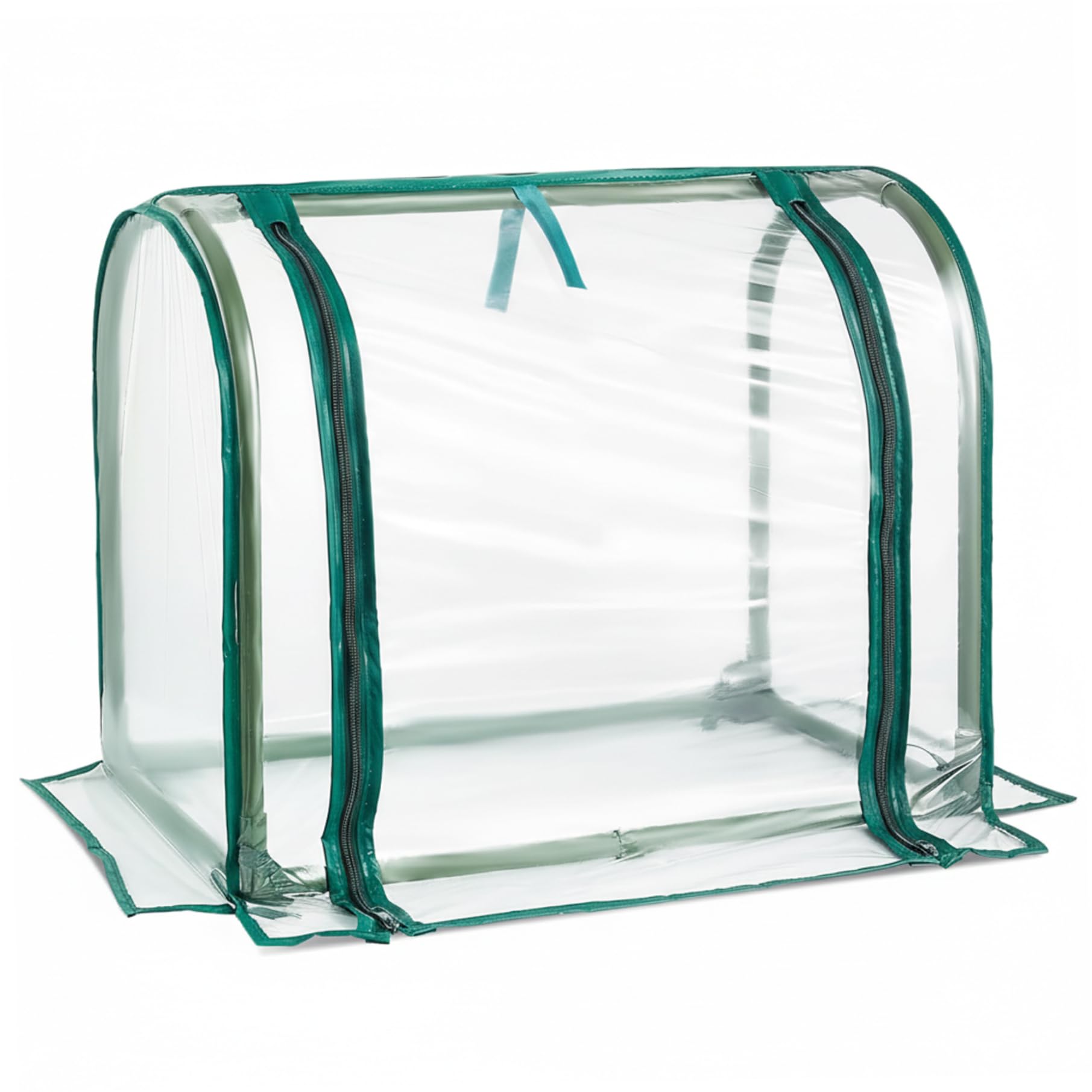 Mini Invernadero Interior Transparente Pequeño Invernadero de Mesa con Cremallera Cúpula de Humedad de Plástico para Jardinería Casera Germinación y Plántulas, Decoraciones de Été