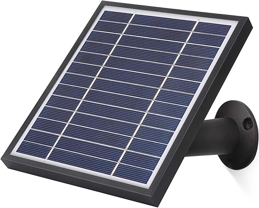 iTODOS Solar Panel Works for Arlo Pro and Arlo Pro 2, 11.8Ft Outdoor Power Charging Cable and Adjustable Mount,Not for Arlo Ultra and Arlo Pro3 (Black)