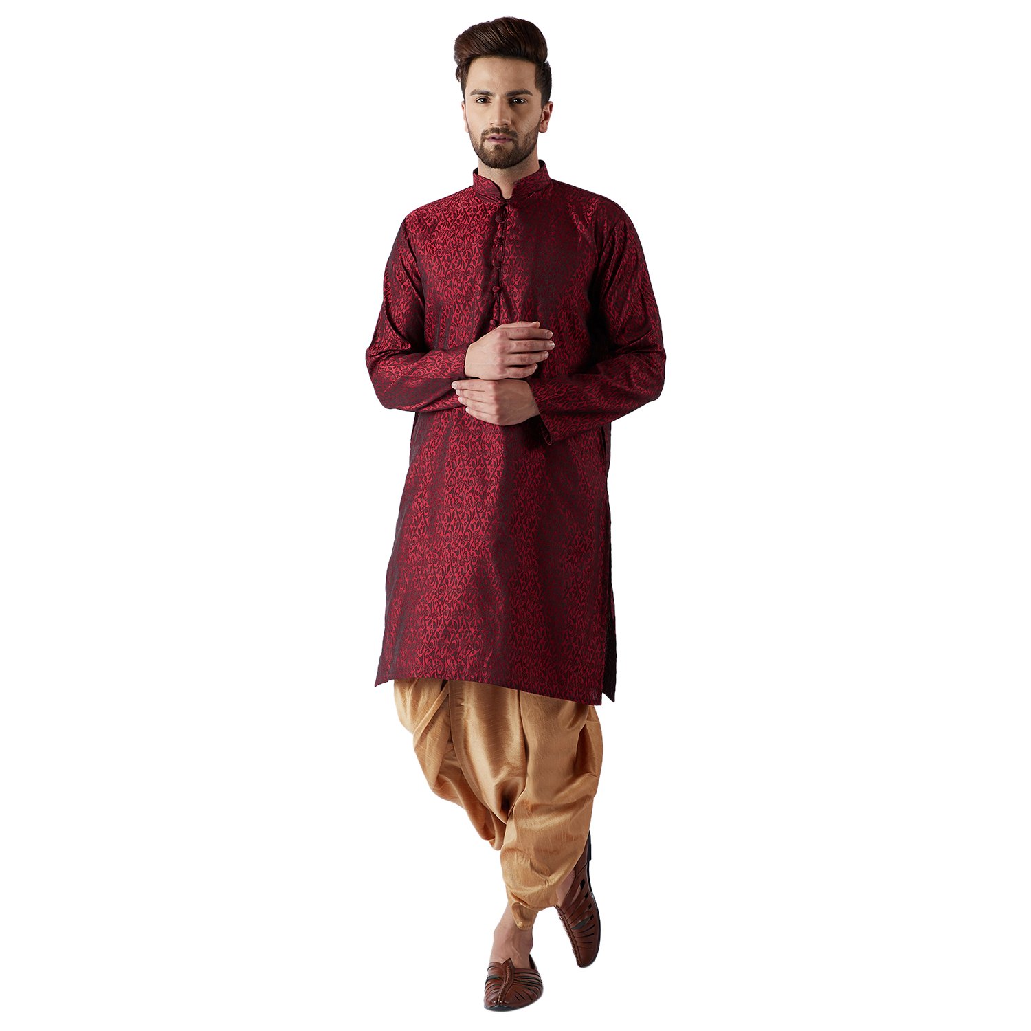 sojanya Men's Silk Printed (Since 1958, Dhoti Kurta Set-picture-39