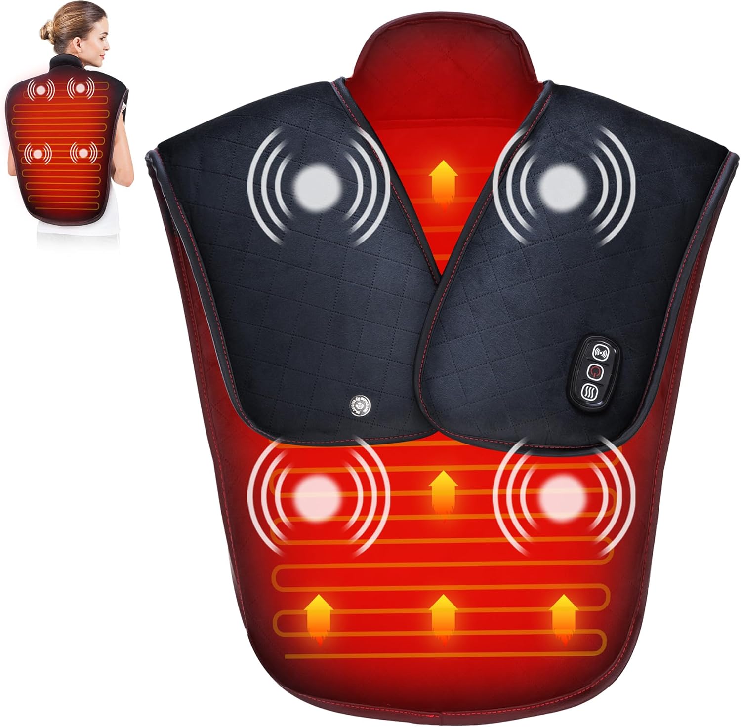 Amazon.com: Snailax Large Heating Pad for Neck and Shoulders, Heated ...