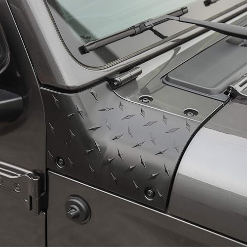 Miniatura 4 de Savadicar Cowl Body Armor - Cubiertas exteriores de capó, protectores de esquina para Jeep Wrangler JL JLU 2018-2025 y Jeep Gladiator JT de 2/4