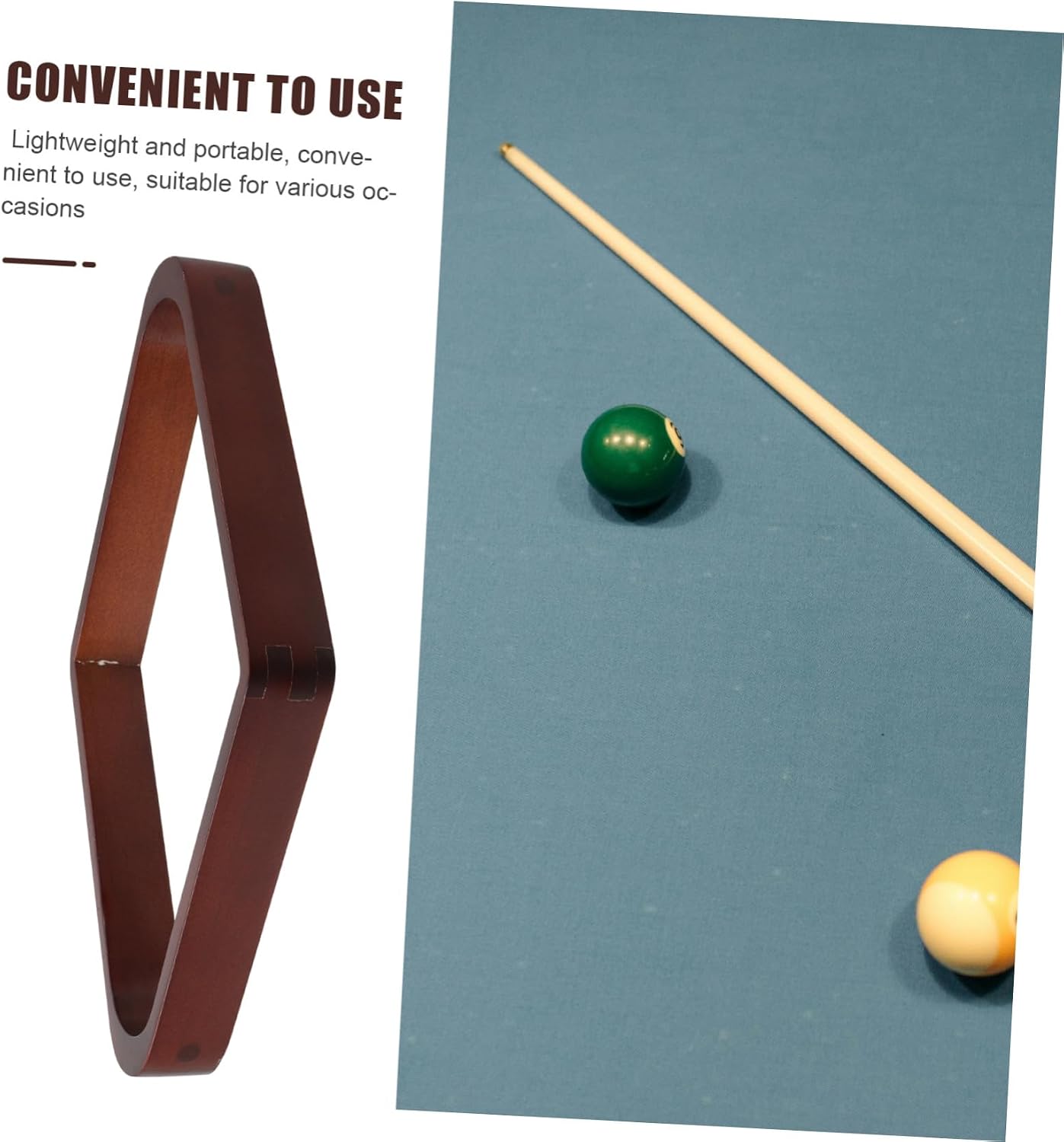 Abaodam Pool Table Ball Frame Billiards Accessory Snooker Balls Rack Billiards Rack