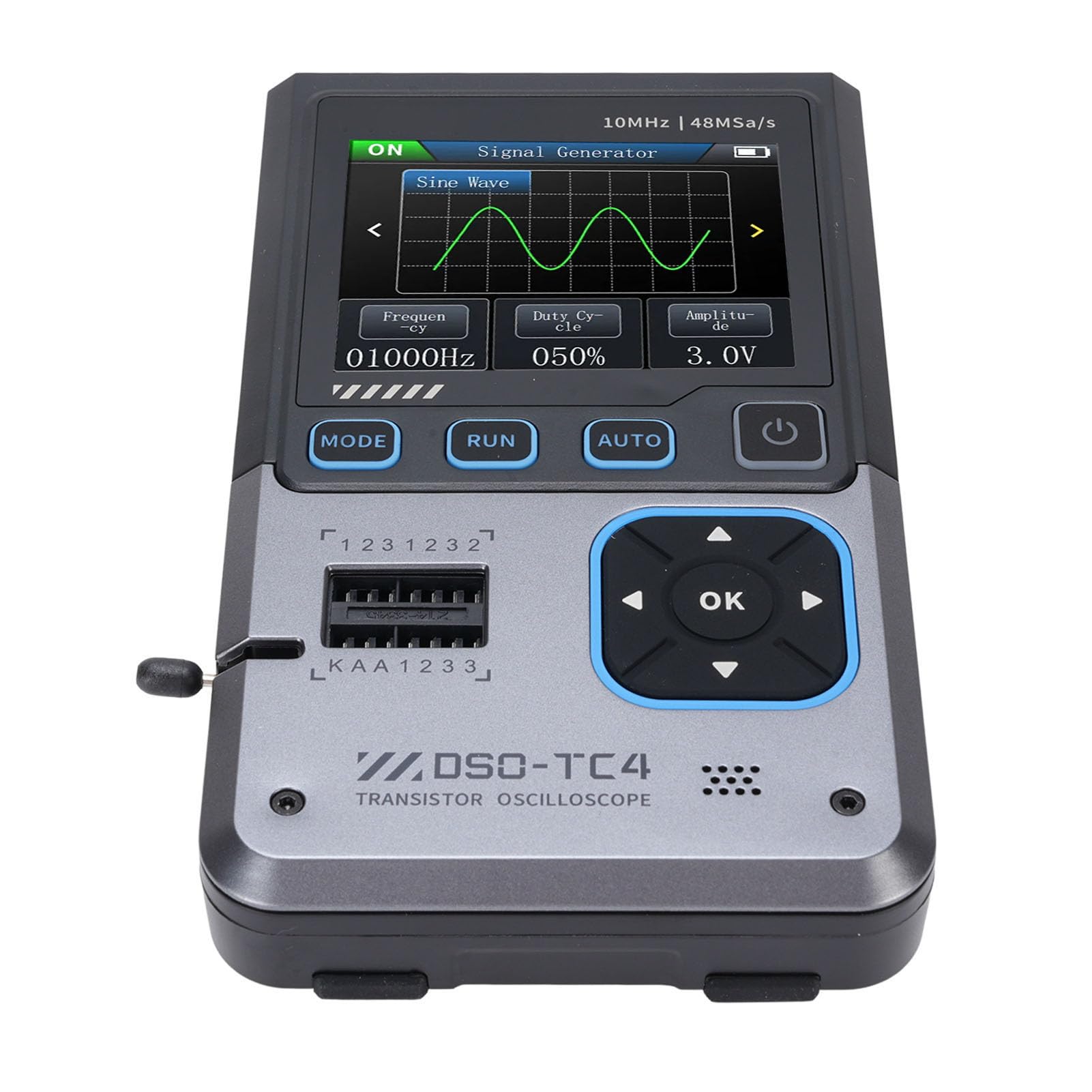 3 in 1 Device Digital Oscilloscope Transistor Tester Generator Portable Handheld Oscilloscope with Multimeter Meter Tester Digital Voltage Capacitor Multi Volt Ohm Automotive