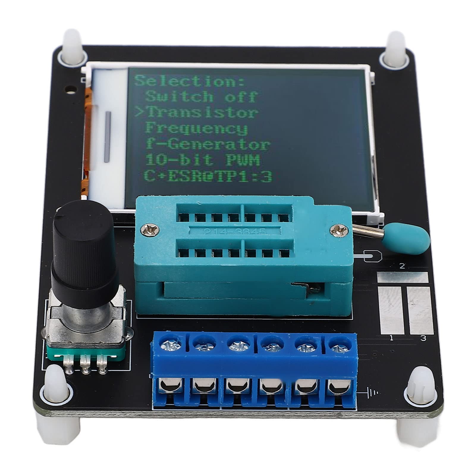 flexman Transistor Tester, GM8A DC 5V Mosfet Transistor Capacitor Tester with 1.77 TFT Color Screen, 1~1MHz Capacitance Inductance ESR Volt Frequency Meter (English Full Version)