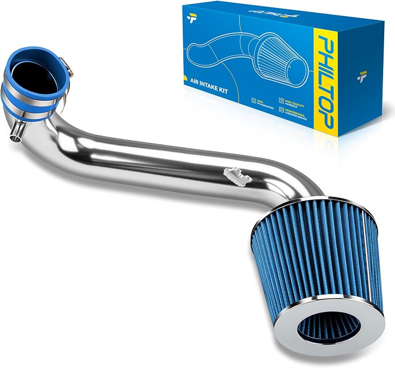 Kit de admissão de ar frio PHILTOP 2,5 pol. para Honda Civic 1.7L 2001 a 2005 – Azul
