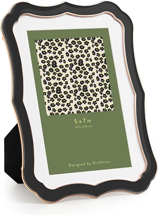 5x7 Enamel Picture Frame, Black