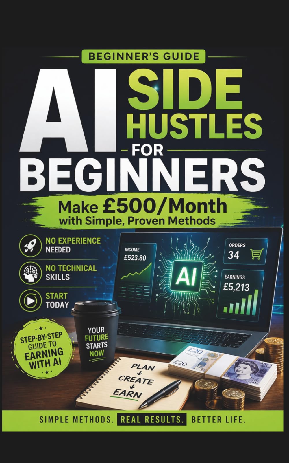 AI Side Hustles for Beginners: Make £500/Month with No Experience (UK Guide) (AI Income Blueprint)
