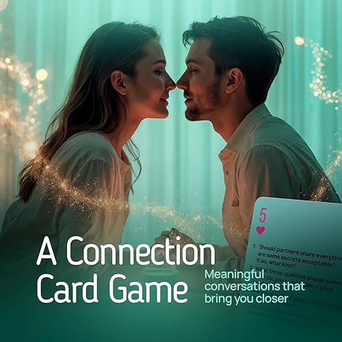 Miniatura 2 de Juego de cartas para parejas para citas nocturnas y viajes, 54 cartas y 208 preguntas, charlas profundas, juegos de cartas interactivos de póquer