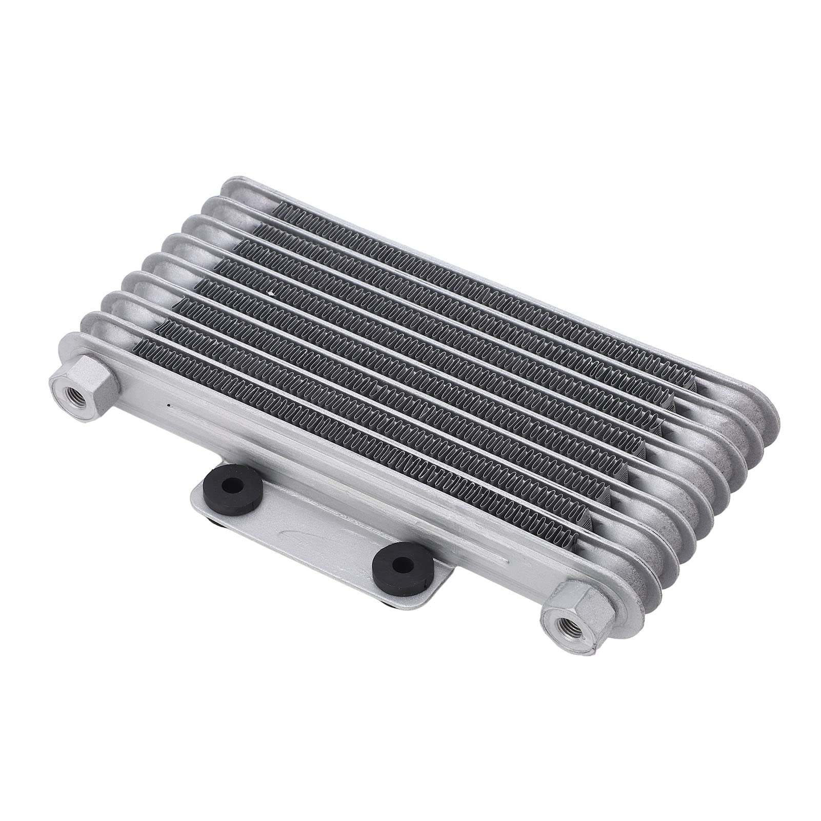 Enfriador de Aceite de Aluminio de 8 Filas Plateado M10 * 1,25 para Motocicleta Modificado de 125ml para Moto GY6