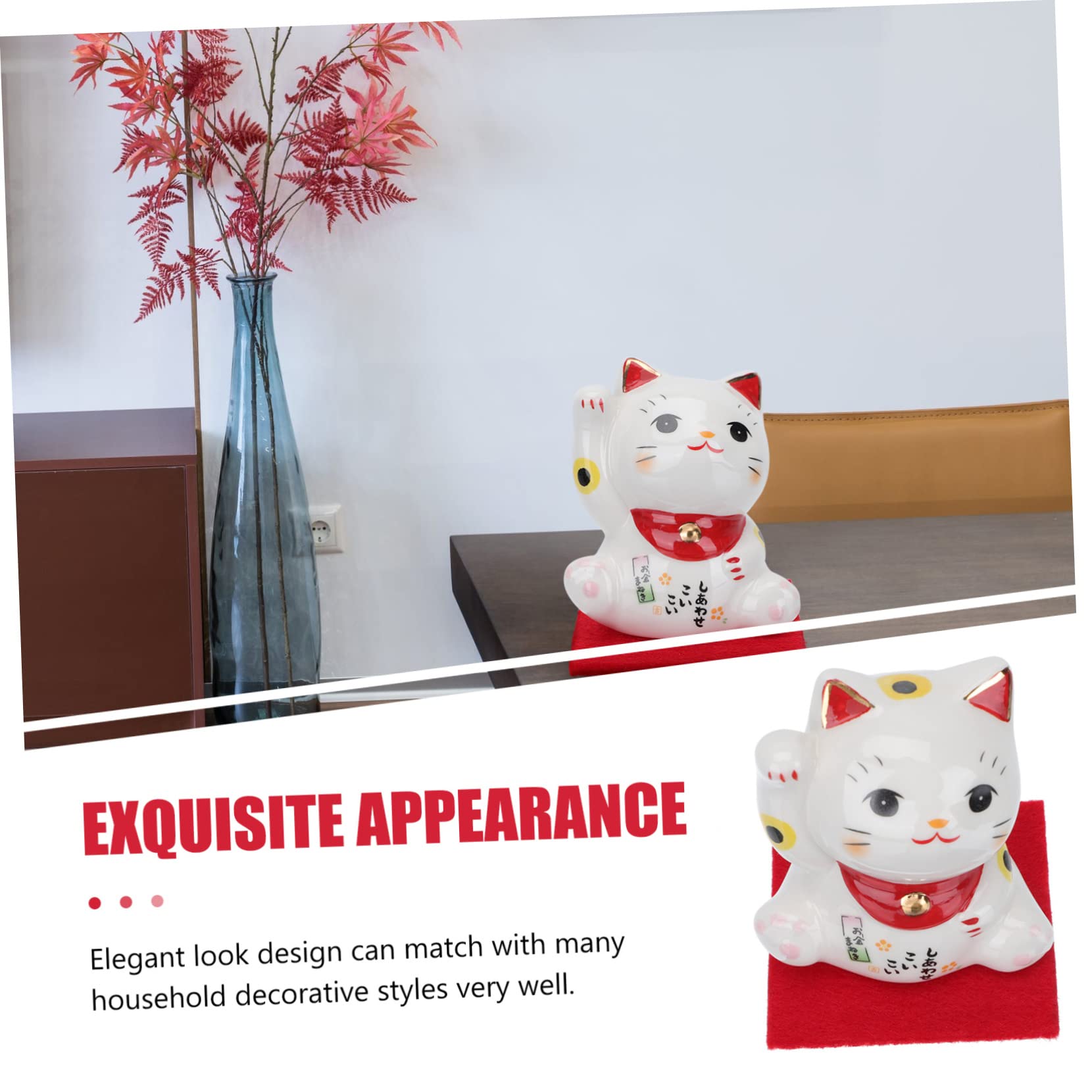 Amazon 招き猫 home decor おしゃれな招き猫 お座り招き猫 ブラック 