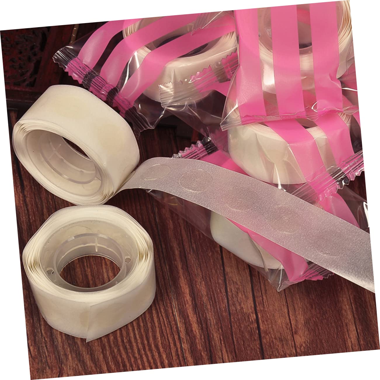 25 Rolls Round Dot Sticker Double Sided Adhesive Dots Xmas Latex