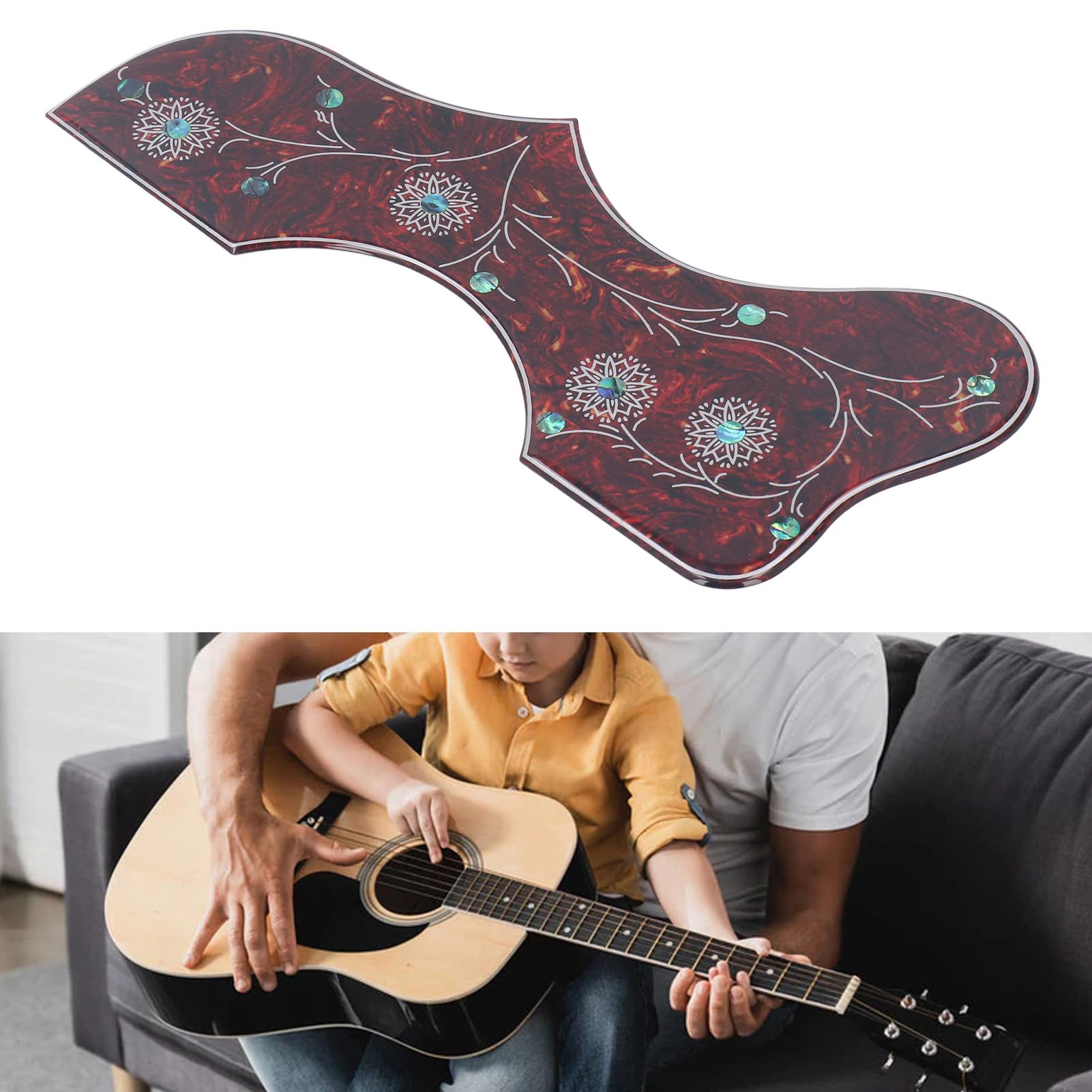 3X(Ultra DüNne Ukulele Schlag Brett Gitarren Kratz Platte Unsichtbarer