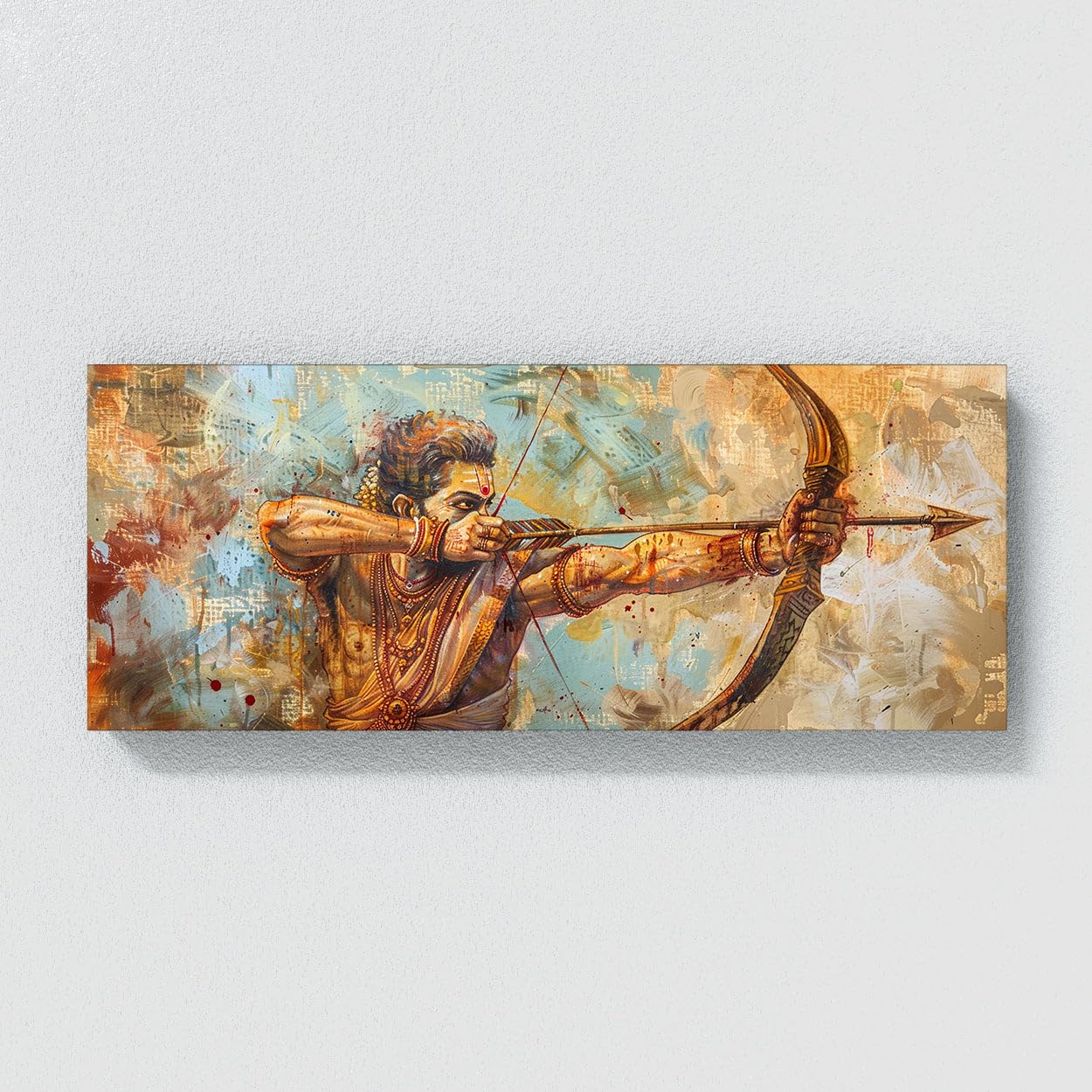 Sense Canvas Arjuna Dynamic Archers Grace 14 Leinwandkunst, Heimdekoration, Wandkunstdruck, Poster, Gemälde, Größe XL, 60 x 24 / 1,9 cm