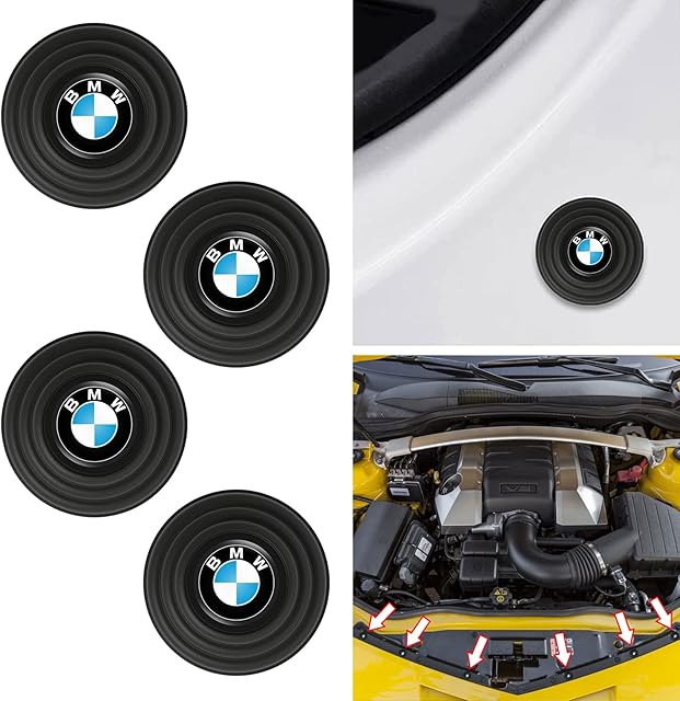 LOLPIP Car Shock Absorber for BMW 1 3 5 6 Serie X1 X3 X7 X5 X6 Z4 7 M, Car Door Shock Absorbing Gasket, Door Shock-Absorbing Gasket, PVC Door Edge Guards Trim Molding Protectors for Car Accessories