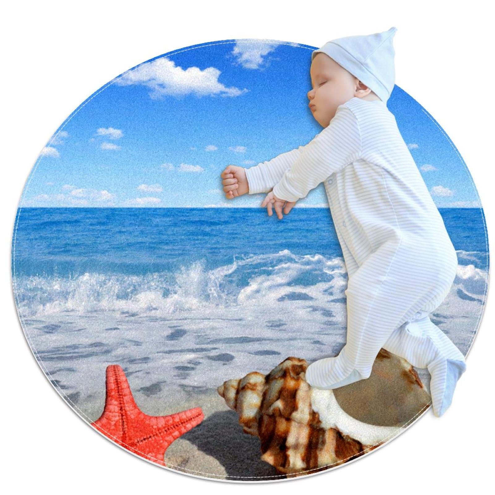 Tapis paysage de bord de mer pour la décoration de la chambre enfant