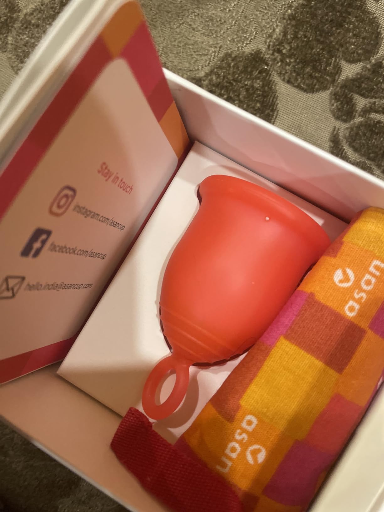 Asan Menstrual Cup Easiest Cup to Insert & Remove I Special Ring