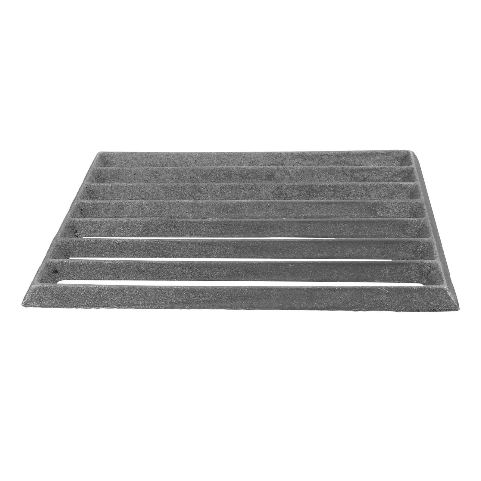 Prostokątny żeliwny ruszt do grilla do paleniska i grilla na świeżym powietrzu przenośny 25,5 x 17 cm stojak do pieczenia ogniska trwały grill akcesoria do gotowania