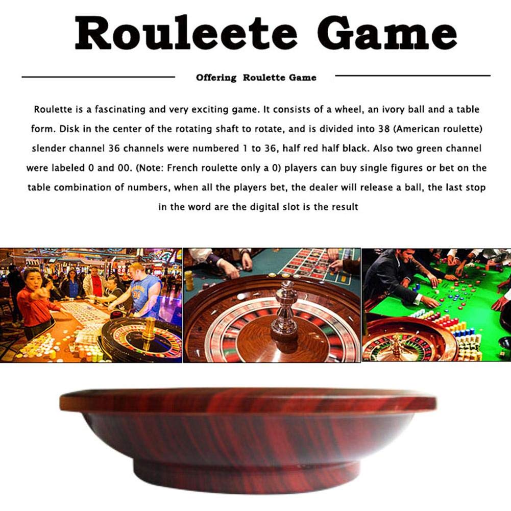 Hölzernes Roulette-Rad Party-Roulette-Rad-Set Unterhaltungs-Freizeit-Tischspiele für Familienspaß