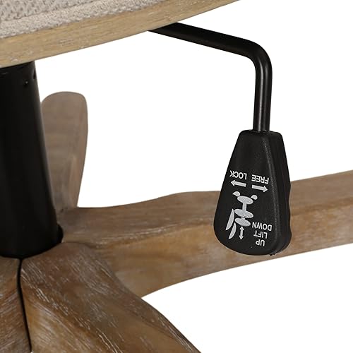 Miniatura 5 de Christopher Knight Home Coulee - Silla de oficina, beige y natural