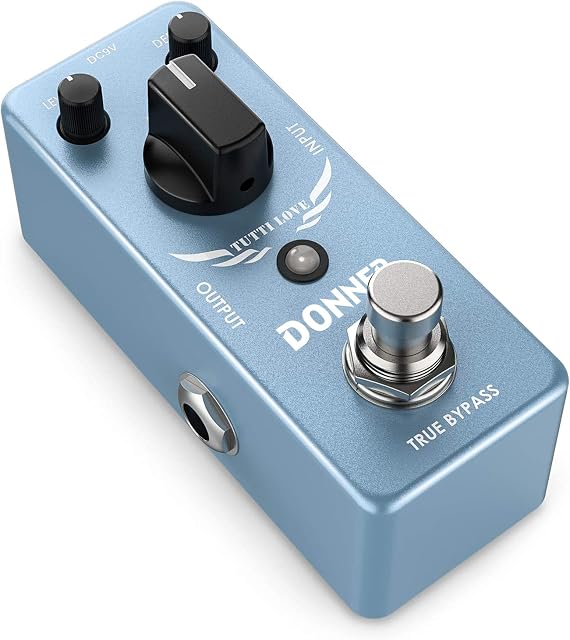 Donner Chorus Pedal, Tutti Love Analog Chorus Guitar Pedal for Electric Guitar and Bass True Bypass