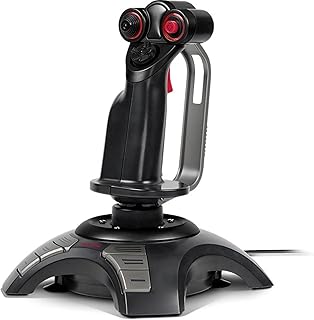 Speedlink PHANTOM HAWK Flight Stick – Joystick para PC/ordenador, controlador para juegos de simulador, USB, negro
