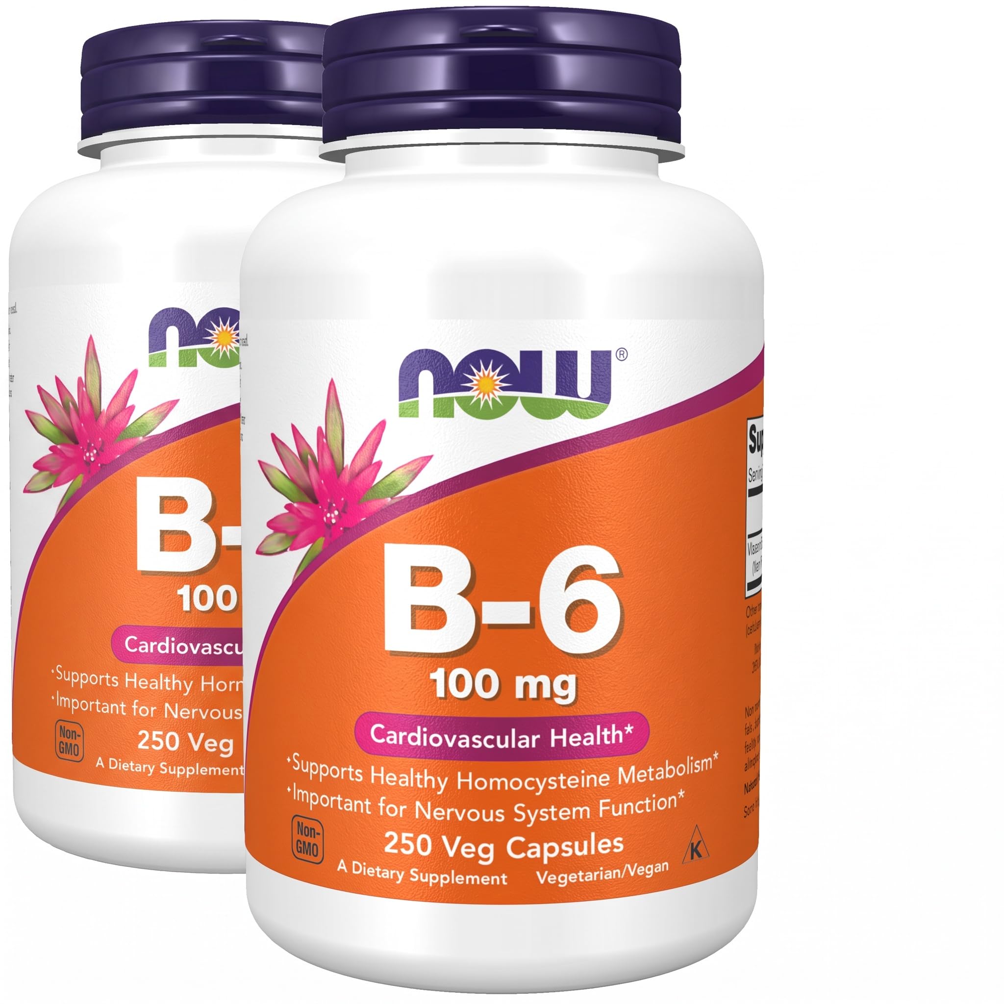 NOW Supplements, Vitamin B-6 (Pyridoxine HCl) 100 mg, 250 Veg Caps — Amazon image 9